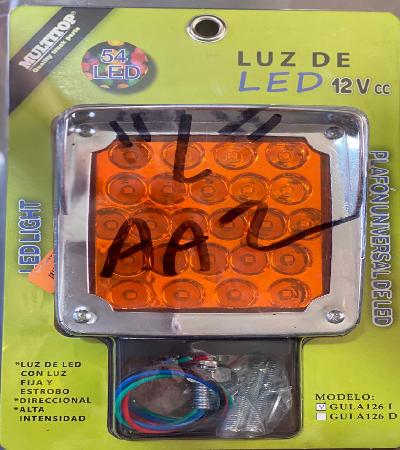 DIRECCIONAL LED AMBAR ROJO AA2

										-
