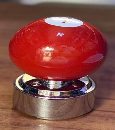 PERILLA PARA PALANCA 18325 BOLA DE BILLAR 7 ROJO CARMIN

										-