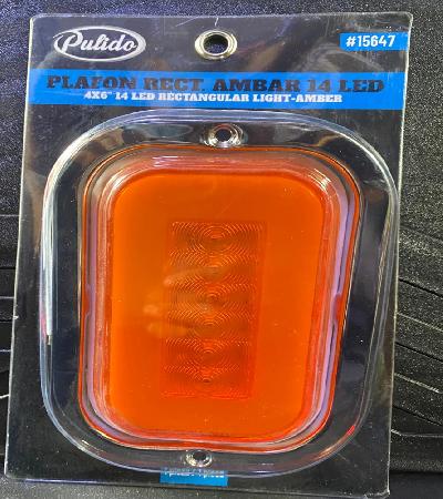 PLAFON RECTANGULAR GEL AMBAR LED 15647

										-